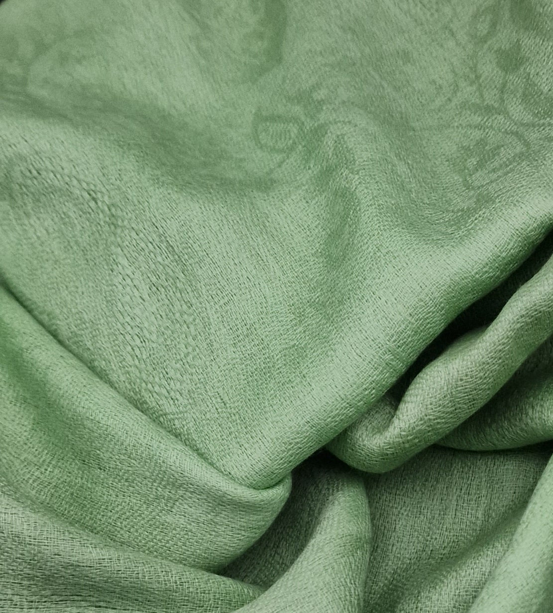 Authentic*Luxury Soft Kashmir Pashmina Stole - Light Green