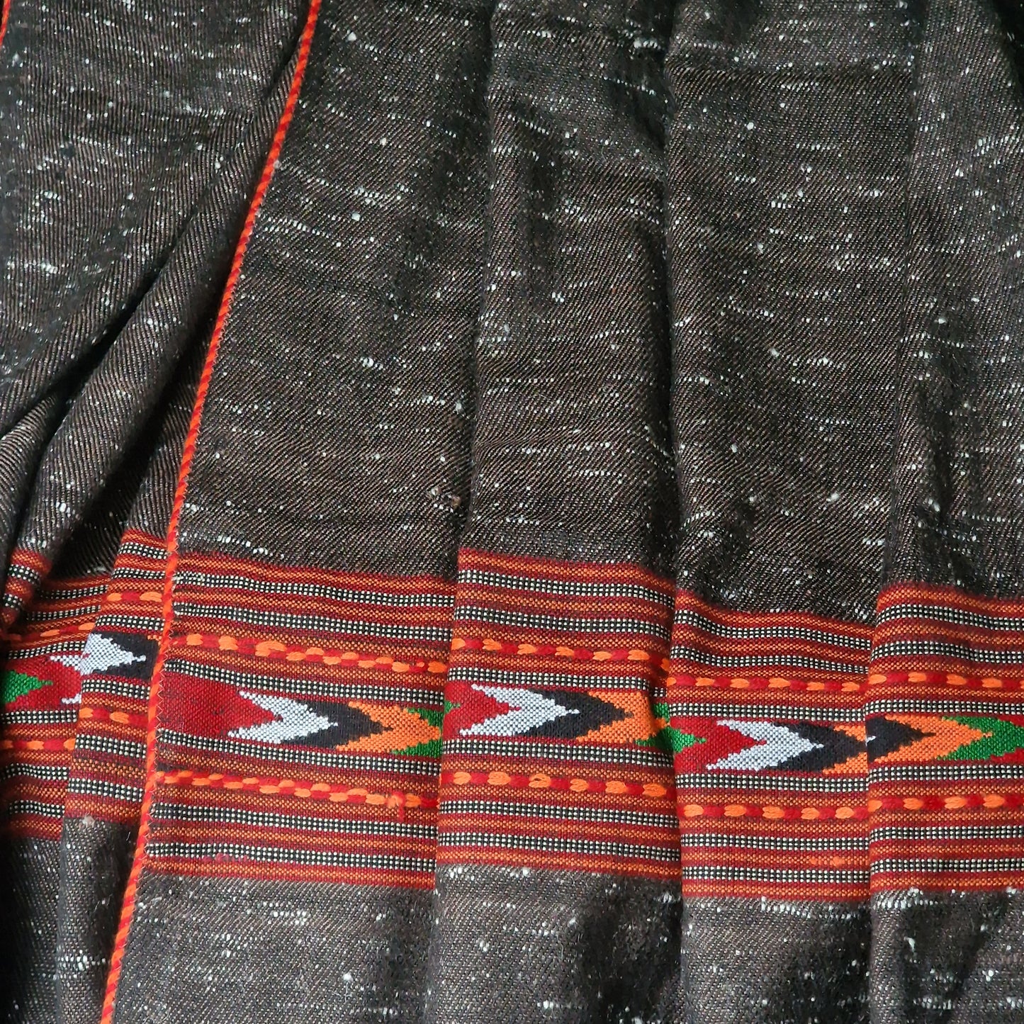 Pure 100% Himalayan Brown Yak Wool Diamond Weaved Shawl