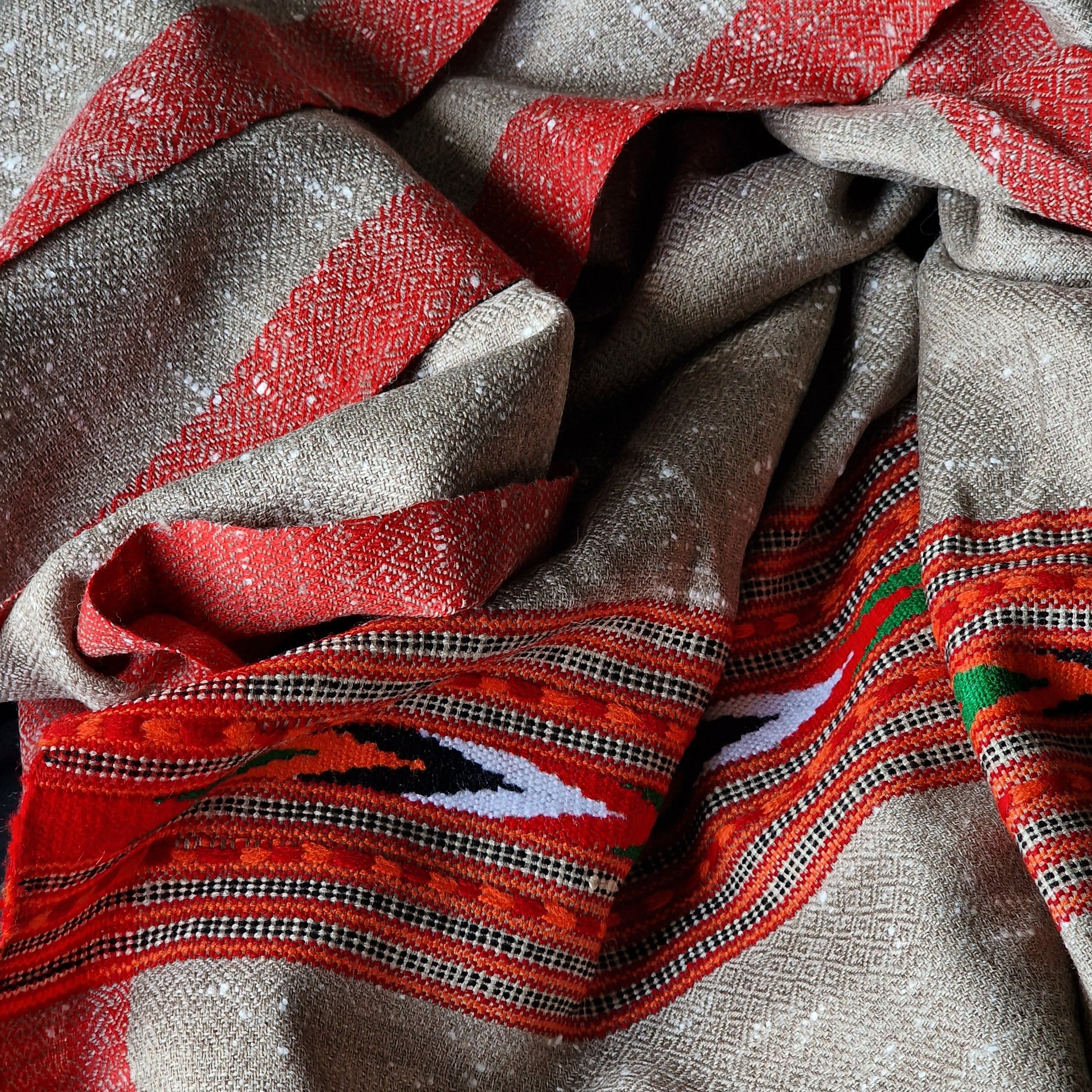 Yak Wool Meditation Shawl from the Himalayas - Baga Ethnik Living