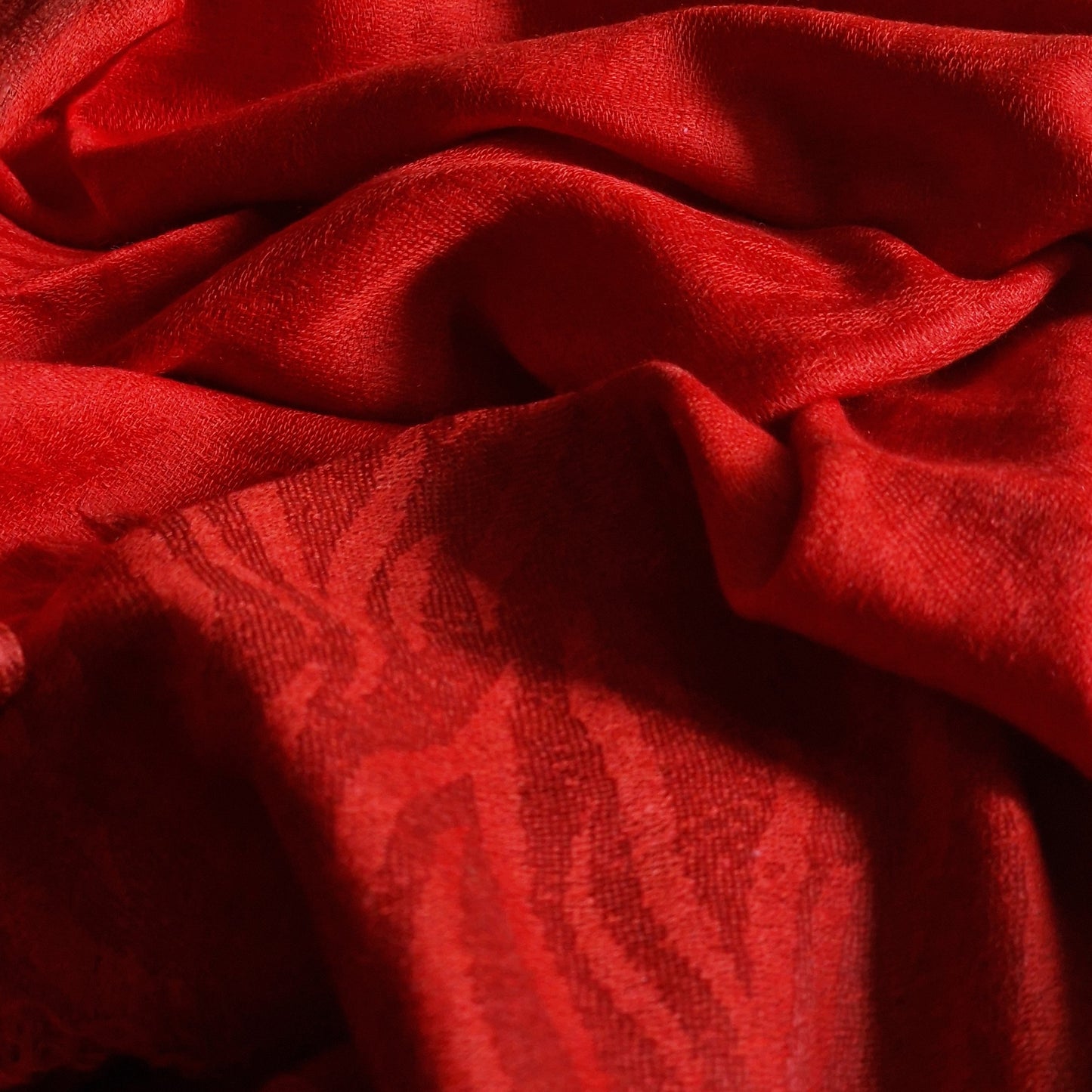 Luxury Soft Kashmir Pashmina Cashmere Stole - Vermilion