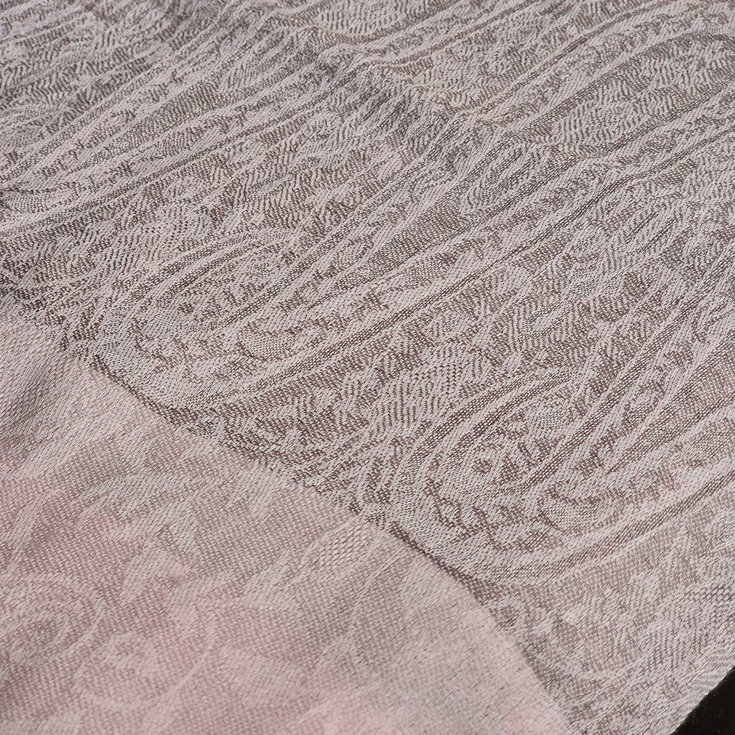 Feel the Softness of Luxury Kashmir  Pashmina Stole - Pale Pink