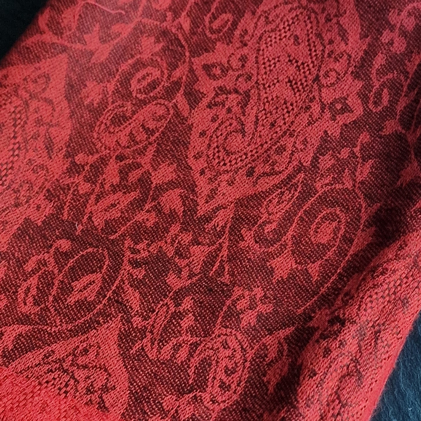 Beautiful Pashmina Luxury Soft Kashmir Stole - Ruby