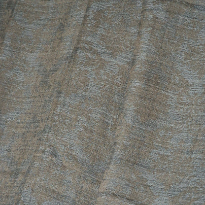 Authentic Soft Kashmir Border Kani Weave Pashmina - Smoky Grey Flora