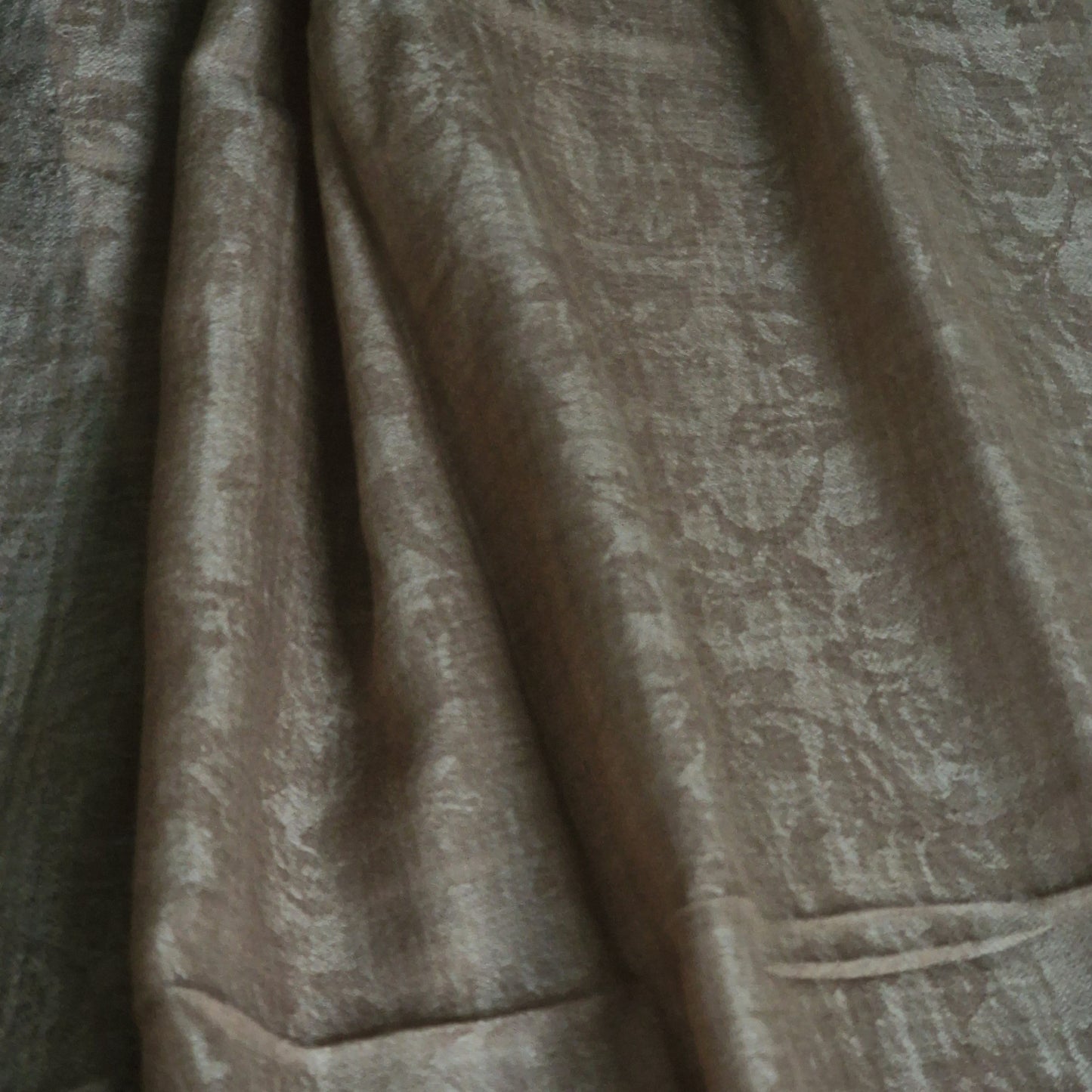 Luxury Cashmere Elephant Design Kani Brown Pashmina Shawl - Rustic Umber