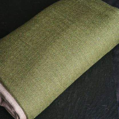 Luxury Kashmir Pure Ombré Pashmina Stole - Avocado Green