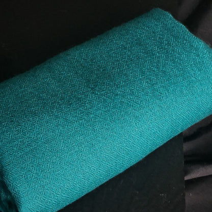 100% Pure Handmade Teal Blue Cashmere Pashmina Stole - The Perfect Gift