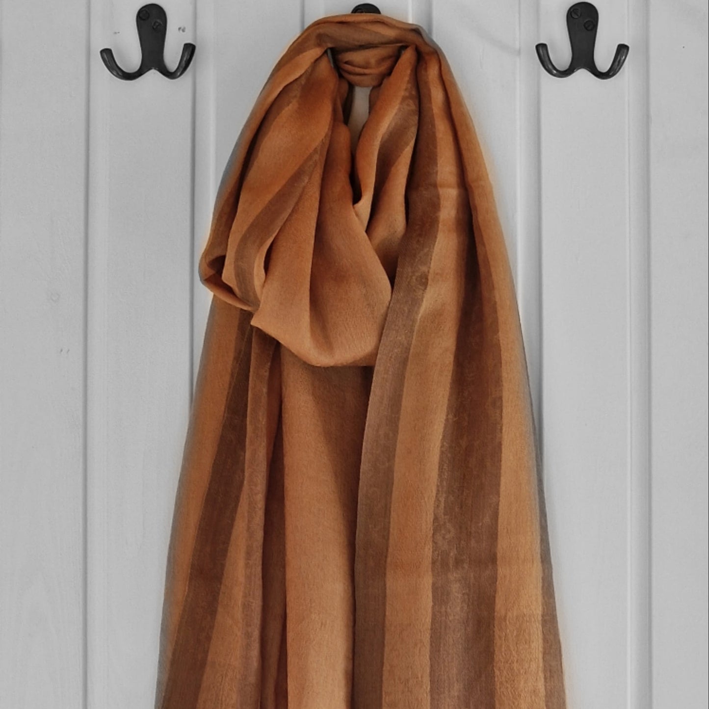 Luxury Soft Kashmir Pashmina Cashmere Stole - Maple - Baga Ethnik Living